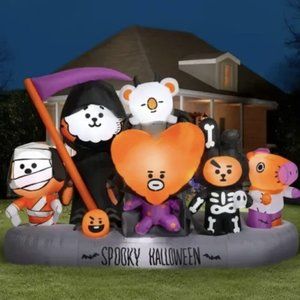 BTS Line Friends BT21 Inflatable Scene for Halloween Airblown Inflatable  8.5ft